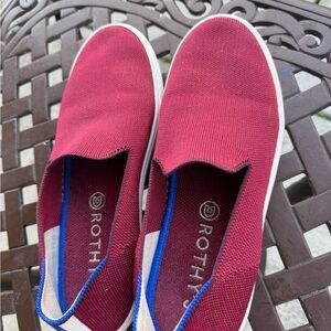 Rothy’s flats slip on loafers sneaker shoes, women’s size 8